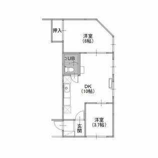 第二憩荘【201号室】の間取り