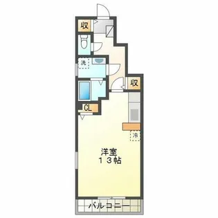 メルベーユ神戸【1階】の間取り