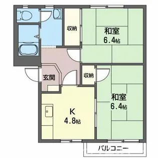 コートヴィレッジ【2階】の間取り