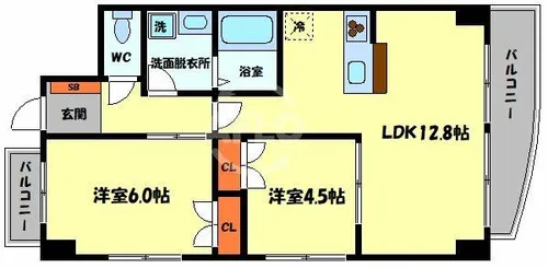 Crescent【1階】の間取り