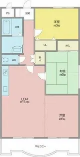 ヴォーグ21【1階】の間取り