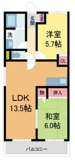 光洋メゾン【101号室】の間取り