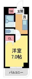 オード夙川【5E号室】の間取り