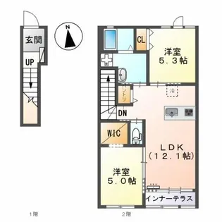 グロリオーサ【2階】の間取り