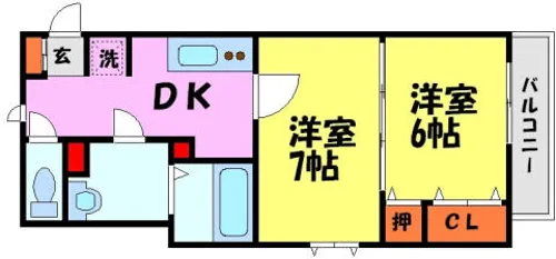 大谷町アネックス【406号室】の間取り