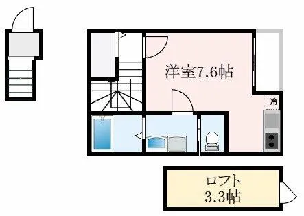 大阪府堺市東区日置荘西町5丁【アパート】の間取り