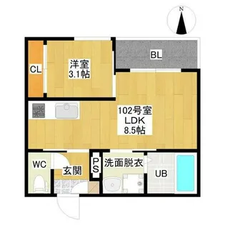 REGALEST Sowaka則武【3階】の間取り