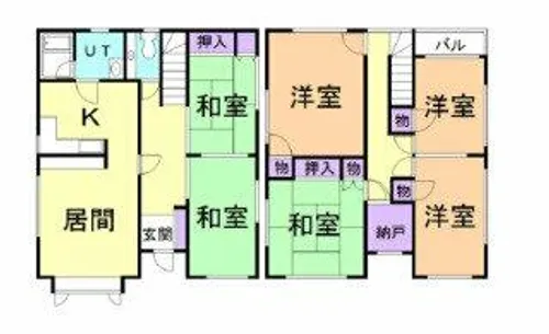 北海道室蘭市柏木町【一戸建】の間取り