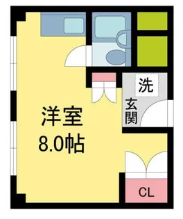 エルマーナ香枦園【412号室】の間取り