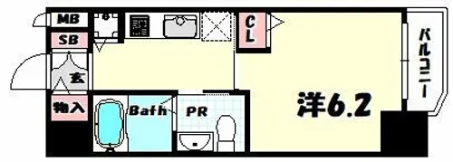 ファーストフィオーレ神戸元町【3階】の間取り