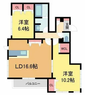 べレオ御影【201号室】の間取り