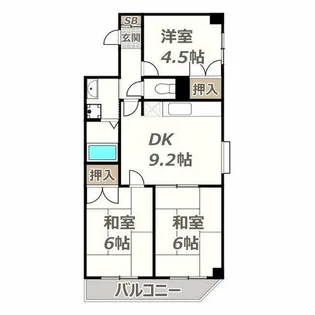 セランハイツ【201号室】の間取り