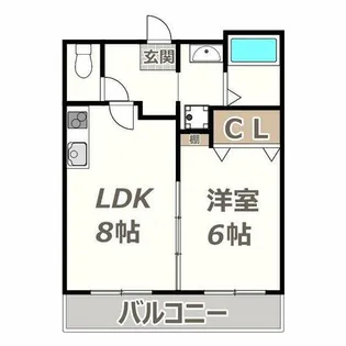 コンフォートソレイユ【101号室】の間取り