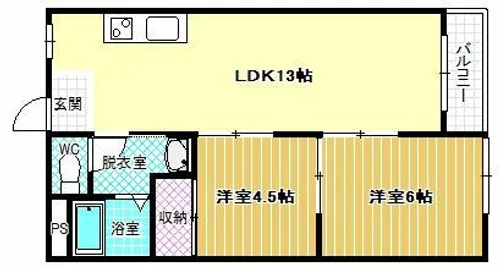 STEADY羽曳野【1階】の間取り