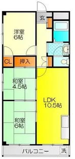 クレセントハイツ鶴見【1階】の間取り