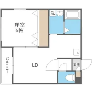 グランディール南五条【306号室】の間取り