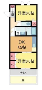 エーデルハイム【1階】の間取り