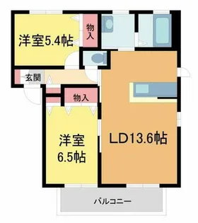 フェリース・御影【102号室】の間取り