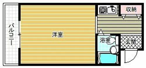 1Kの間取り画像
