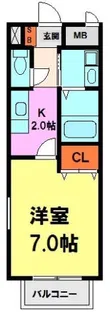 ソレイユむつみ【1階】の間取り