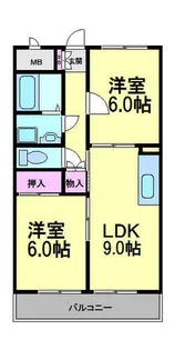 シャトレー多田【2階】の間取り
