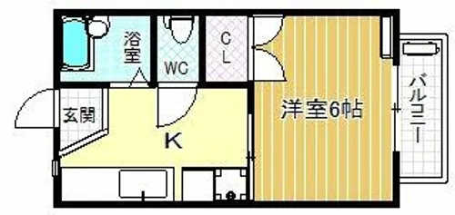 ウエストシャトーⅡ【1階】の間取り