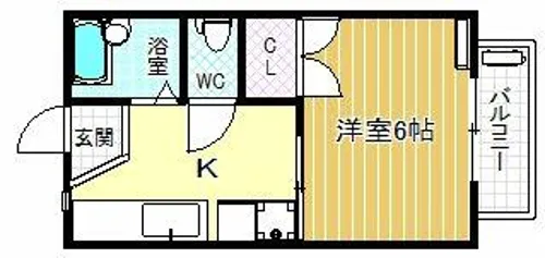 ウエストシャトーⅡ【1階】の間取り