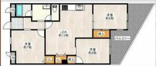 アンリハイツ【3階】の間取り