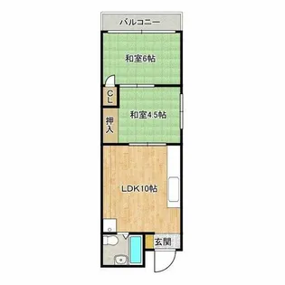 グリーンハイツ【5階】の間取り