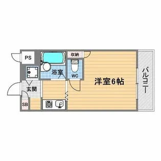 ジョイフル武庫川【1階】の間取り