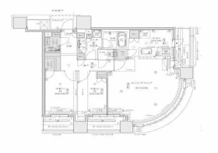 シエリアタワー中之島【21階】の間取り