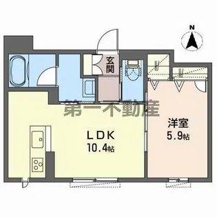ビューテラス イズミ【3階】の間取り