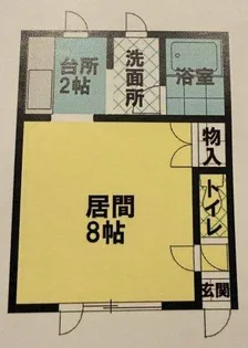 花ハイツ【5号室】の間取り