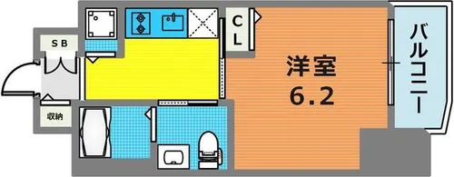 ファーストフィオーレ神戸元町【8階】の間取り