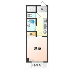 DH白鳥ビル【6階】の間取り