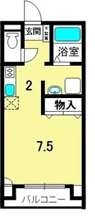 コートファイン【103号室】の間取り