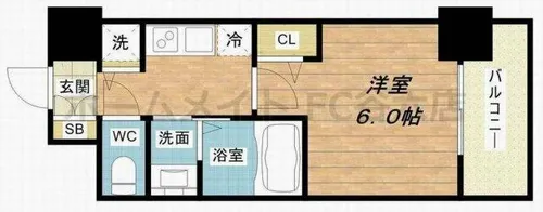 LiveCasa本町【5階】の間取り