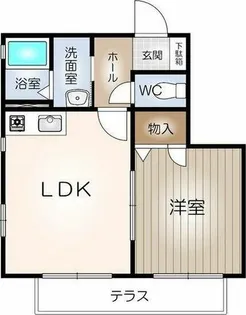 ファインタイム枇杷【1階】の間取り