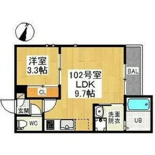 GRANDTIC桜本町【1階】の間取り