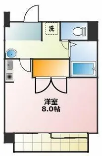 ライフコート【2B号室】の間取り