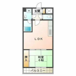 YKハイツ旭が丘【3階】の間取り