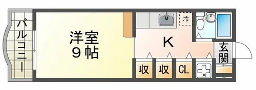 サンコート高丸【1階】の間取り