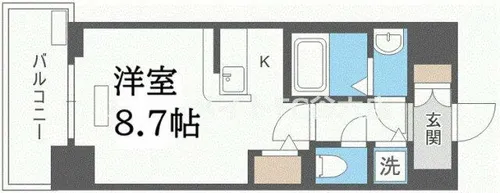 アドバンス西梅田Ⅱ【3階】の間取り