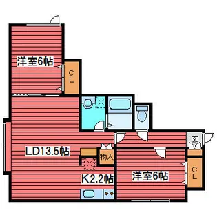 メゾンアベニューアヌ【3階】の間取り