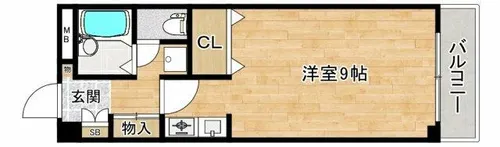 大阪府箕面市粟生間谷東5丁目【マンション】の間取り