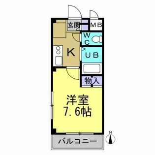 アズール・K【302号室】の間取り