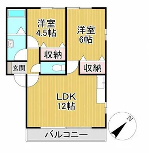 プリマヴェーラ【203号室】の間取り