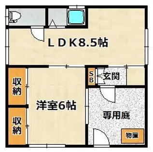 鈴蘭台南町【101号室】の間取り