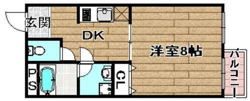 チェリーコート【2階】の間取り