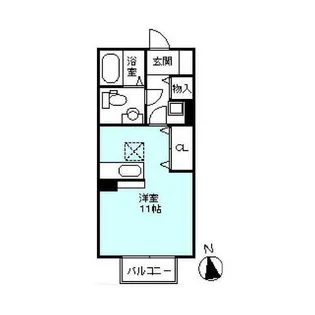 ルチルコート【205号室】の間取り